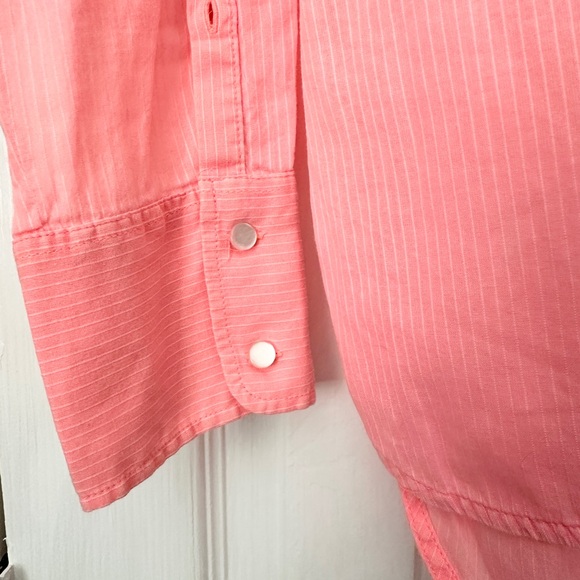 J Crew Long Sleeve Button-Down Shirt in Coral Color - Picture 3 of 5